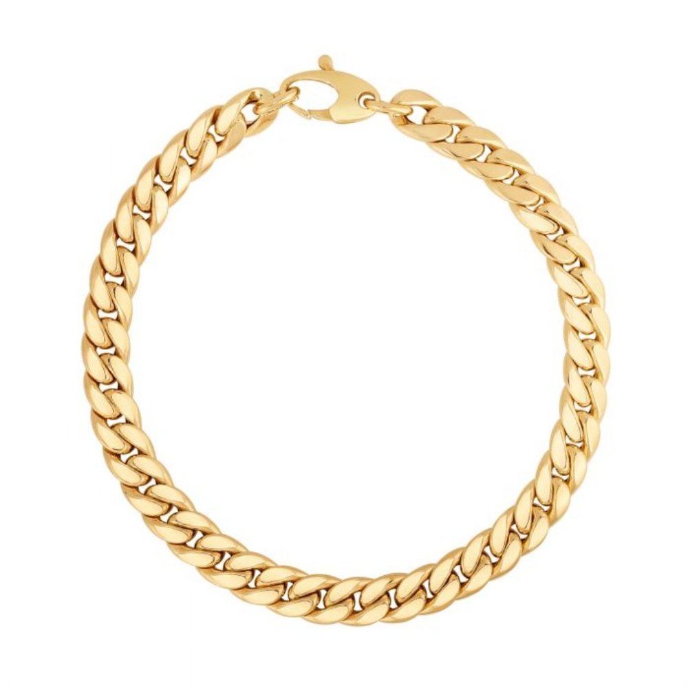 14K Gold Classic Cuban Link Bracelet